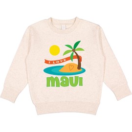 inktastic I Love Maui Toddler Sweatshirt 7 Natural Heather 1ca36