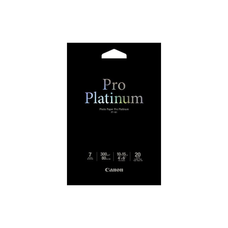 Canon PT-101 – Pro Platinum Photo Paper, 10 x 15