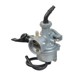 AlveyTech PZ22 Carburetor with 22 mm Intake & Left Side Hand Choke for 110cc & 125cc ATVs, & Dirt Bikes (Without Air Filter)