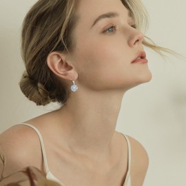 Celtic Witches Knot Earrings 925 Sterling Silver Witch Earrings Abalone Shell Drop Dangle Leverback Celtic Earrings Witches Knot Jewelry Gifts for Women