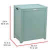 Oceanstar RH5513C Storage Hamper, Laundry Hamper, Turquoise