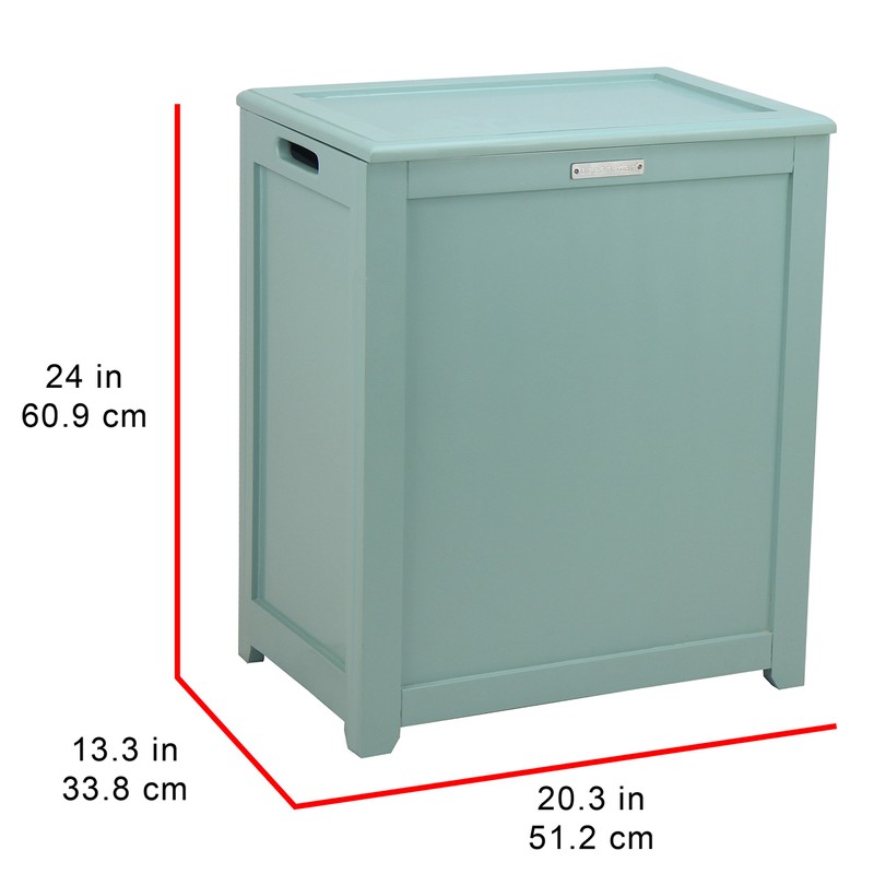 Oceanstar RH5513C Storage Hamper, Laundry Hamper, Turquoise