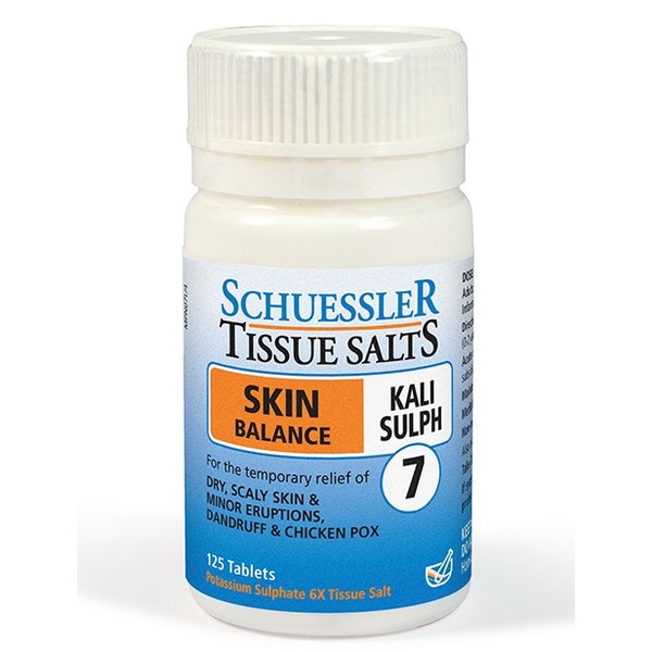 Schuessler Tissue Salts - Kali Sulph Skin Balance Tablets 125