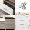Rergy 10 Pack Cabinet Pulls Brushed Nickel 3inch(76mm) Cabinet Pulls