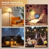 HMLUESR Rechargeable Light Bulbs with Remote Control, 3600mAh E26 Base