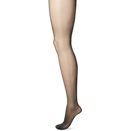 L'eggs Women's Sheer Energy 2 Pair Control Top Reinforced Toe Medium Support Panty Hose, Jet Black, B