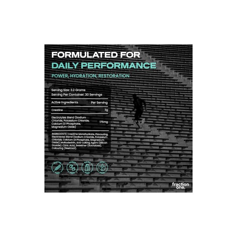 Fraction One Creatine & Electrolytes Blend Powder 3g Creatine +