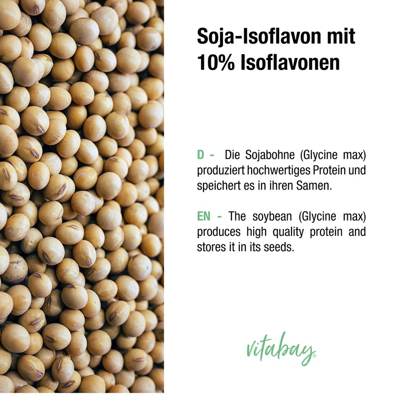 Vitabay Soy Isoflavon • 90 Vegan Capsules • With 10%