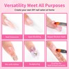 BQAN Poly Nail Gel, 2 Pcs Clear Poly Extension Gel