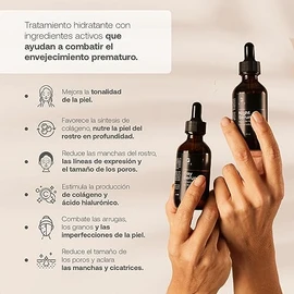 Kit de Sérum de Día y Noche para Rostro de 60 ml C/U con 96% de Ingredientes Naturales. Adicionado con Vitamina C y Ácido Hialurónico. Skincare Antiar