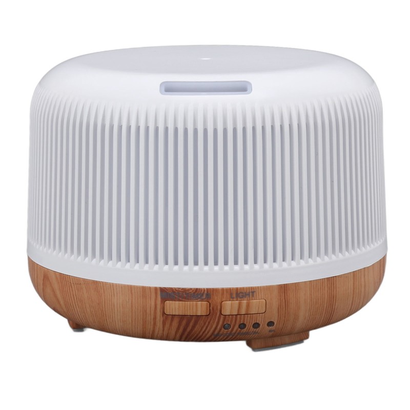 300ml Wood Grain Humidifier Aromatherapy Diffuser Humidifier with 7 LED