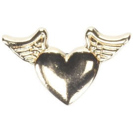 Crocs Gold Heart with Wings, Jibbitz