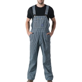 Walls mens Big Smith Hickory Stripe Bib overalls and coveralls workwear apparel, Hickory Stripe, 38W x 30L US
