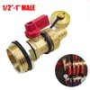 SEIWEI Brass Underfloor Heating Manifold Connection Valves Container Male 3/4"
