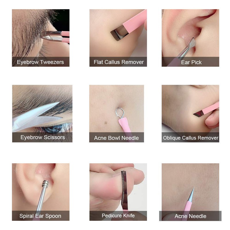 Keiby Citom Manicure Set 18pcs Professional Nail Clippers Kit Pedicure