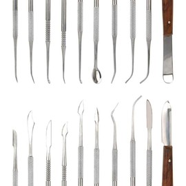 EXCEART Stainless Steel Wax Carvers Set Pottery Polymer Clay Tools Sculpting Kit with Carrying Case Modeling Tools for Beginners