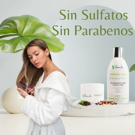 Vegan Power Liss Shampoo Sulphate Free and Mask After Straightening Especially for the Care of Straightened Hair, Keratin Shampoo, Anti Frizz Shampoo, Shampoo After Keratin Treatment