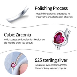 KUNSIR 925 Silver Rings for Women Cubic Zirconia Ring Rings for Women Sterling Silver Rings Wedding Band Rings Gift Ring Sterling Silver Rings Size 7-9, 8, Crystal, Crystal