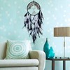RAGKUU Black and White Dream Catcher Wall Decor Crystal Tree