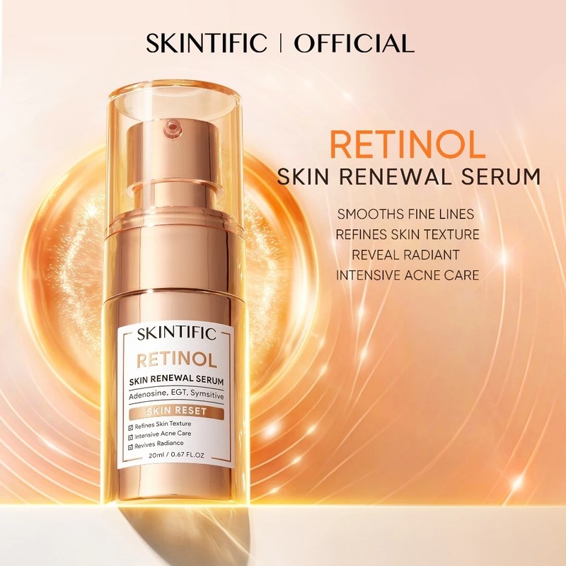 SKINTIFIC Retinol Anti-Aging Serum – Brightening & Dark Spot Correcting