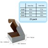 8x8x3 inch Shipping Boxes, White Corrugated Cardboard Box Literature Mailing