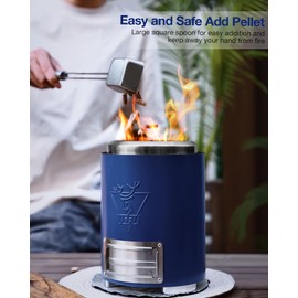 YEFU Portable Fire Pit Accessories: 304 Stainless Steel 4 Smores Sticks + 4 Stick Rests + Poker + Pellet Adapter + Lid + Case, Accessories for Solo Stove Mesa XL Tabletop Fire Pit Outdoor