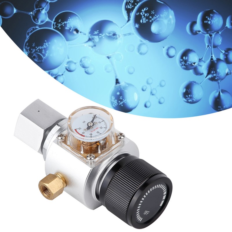 Mini CO2 Gas Regulator Soda Water Pressure Reducing Valve Adapter