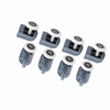 8Pcs Shower Door Rollers Shower Door Runners/Wheels/Pulleys/Guides Home Bathroom DIY