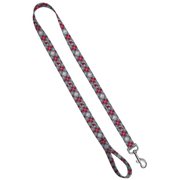 Moose Pet Wear Dog Leash – Washington State University Cougars Pet Leash, Made in the USA – 1 Inch Wide x 6 Feet Long, Cougar Argyle