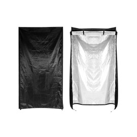 QWORK Storage Shelving Unit Cover, Wire Rack Cover for Shelf 36X14X72in, 210D Oxford Cloth, Keeps Rack Clean, for Home, Office, Storage and Garage, Black