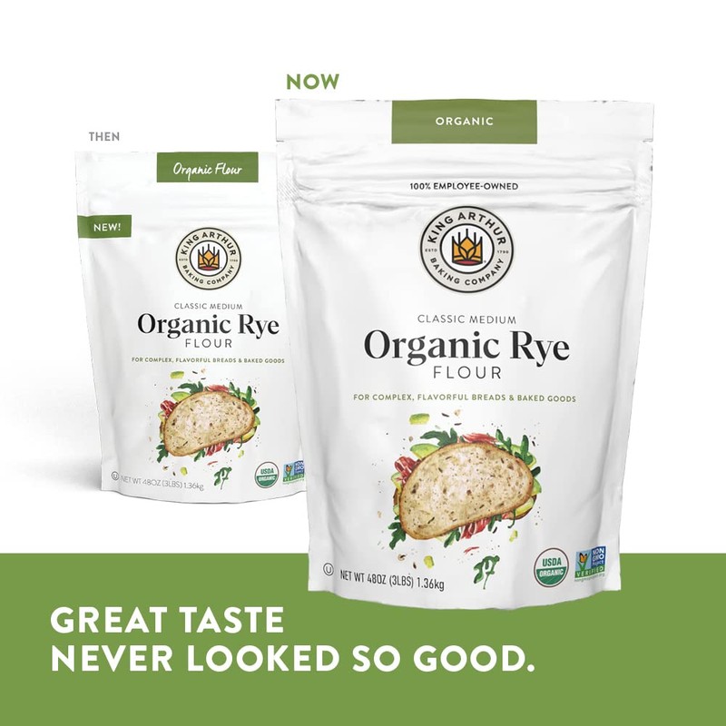 King Arthur Baking Organic Medium Rye Flour - 3 lbs