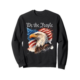American Flag Patriotic Founding Fathers We The People USA Sweatshirt