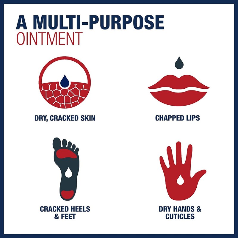 Eucerin Aquaphor Healing Ointment Dry, Cracked and Irritated Skin Protectant,