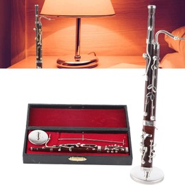 Natudeco Bassoon Ornaments 17cm Bassoon Ornament Decoration Miniature Decoration Mini Musical Instrument Model Gift Craft Mini Bassoon Decoration