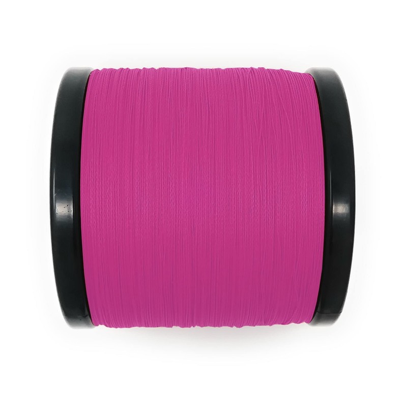 Reaction Tackle Braided Fishing Line Pink 100LB 1000yd
