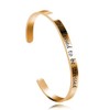 Stainless Steel Inspirational Bracelets for Women Engraved Mantra Motivational Cuff