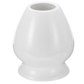 sourcing map Ceramic Chasen Stand 72mm Matcha Whisk Holder Teas Set Whisks Stand Traditional Matcha Tea Chasen Holder Tea Set Accessories for Tea Tasting, White