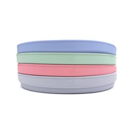 Elk and Friends Kids - Mangas de silicona de 6.7 pulgadas, solo mangas, aptas para microondas y lavaplatos, antideslizante