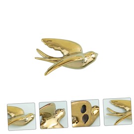 OHPHCALL 1pc Wall Mounted Ceramic Bird Decor Nordic Style Wall Hanging Art for Home Bar Hotel Decoration Design Easy to Install for Various Spaces