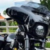 HIYOYO Gloss Black Batwing Outer Fairing Lower Trim Skirt for