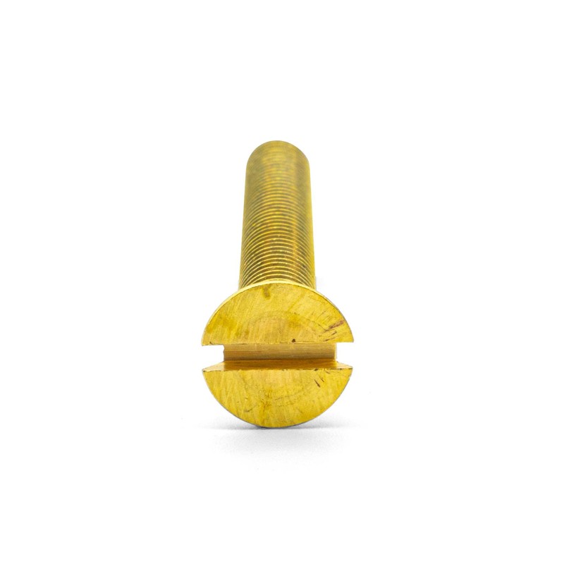 Hippo Hardware M8 (8mm X 20mm) Solid Brass Slotted Countersunk