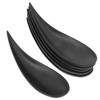 6pcs Japanese Style Tear Drop Appetizer Spoons, Reusable Melamine Tea