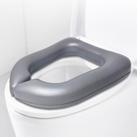 Comfort Adjustable Raised Toilet Seat for Post-Surgery, Pregnant, Seniors & Recovery - Easy Clean & Durable Supports 220lb,(16x14x2.5 in)