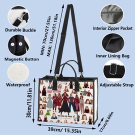 WZMPA Wanda Witch Tote Bag Witch Movie Fans Gifts Scarlet Witch Reusable Grocery Bag For Movie Fans (This is me BG)