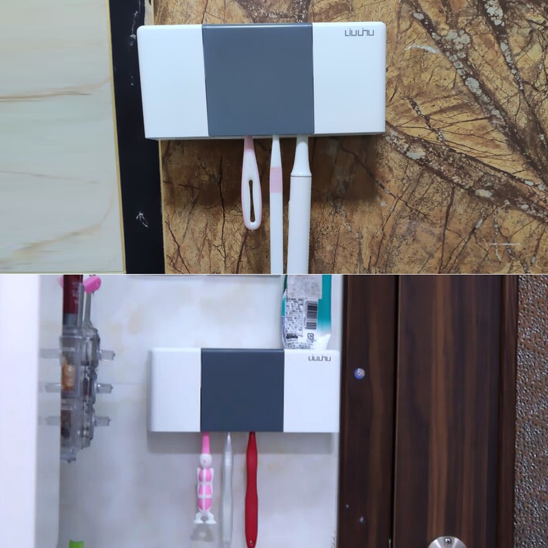 Liushu Toothbrush Sterilizer Box 4000mAh Rechargeable UV Disinfection Toothpaste Dispenser