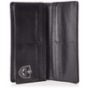 Luminio lufu-699 Saffiano Leather Long Wallet, Men's, Black, black black