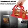 Kodrily Heat Resistant Turkey Lifter, Silicone Roasting Rack Non Stick,