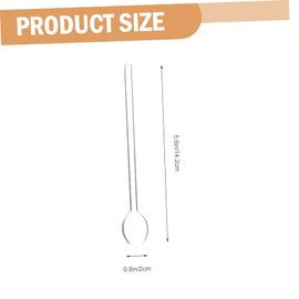 Garneck 6 Stück Glas Teelöffel - Transparente Löffel Aus Hitzebeständigem Glas Für Kaffee - Tee Und Desserts Ideal Für Zuhause Bars Und Partys Elegant Und Funktional