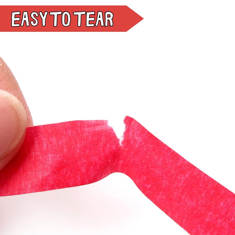 DOAY Colored Masking Tape 1/2" x 15 Yard - Multi