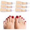 LGLAU 6PCS Hammer Toe Straighteners, Broken Toe Wraps, Hammer Toe